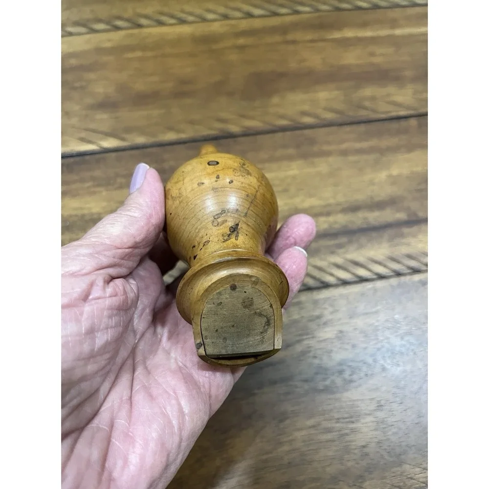 Turned Boxwood Bird‎ Call Song Whistle Lure Treen Antique